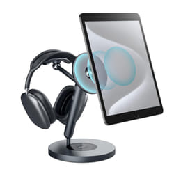 iPad Magnetic Stand with Magsafe Ring, 360 Rotatable iPad Mount Stand for iPad, iPhone, Headphones, Adjustable iPad Tablet Stand Aluminum with Ideal