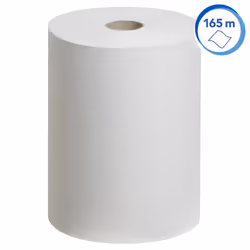 rolled hand paper towels Slimroll 6657 - Hand towel for dispenser - 6 x 165 m paper towel rolls - white, 1-ply, extra absorbent and tear resistant