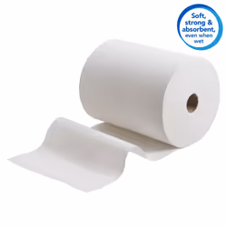 rolled hand paper towels Slimroll 6657 - Hand towel for dispenser - 6 x 165 m paper towel rolls - white, 1-ply, extra absorbent and tear resistant