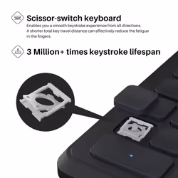 Keydial Mini K20 Express Keys Remote Keyboard Bluetooth 5.0 for Pen Display and Drawing Tablet with Dial Controller + 18 Customized Keys, Upgrade