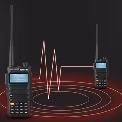 RA685 2 Way Radio Long Range, Dual Band Walkie Talkies for Adults, 5W 1800mAh LCD Display, DTMF VOX LED Flashlight Handheld, Rechargeable Walkie