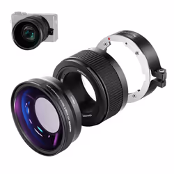Wide Angle Lens Compatible with Canon G7X Mark III Camera, 2 in 1 18mm HD Wide Angle & 10x Macro Additional Lens with Extensi ...