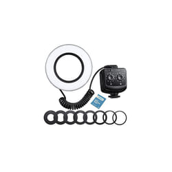 RING72 Macro LED Ring Light with 8 Adapter Rings, 8W 5600K 72 LEDs Macro Ring Light Dual Power Supply System Compatible with Canon Nikon DSLR Camera