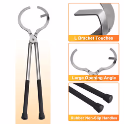 18" Melting Crucible Tongs Melting Furnace Tongs for 3 KG Graphite Crucibles Gold Silver Copper Metal Melting Casting Tool