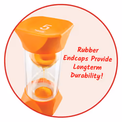 93068 Jumbo Sand Timer (5-Minute), Orange & 93069 Jumbo Sand Timer (10-Minute), Purple