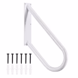 Hand Rails for Outdoor Steps, Wall Mount Handrails for 1-2 Steps, U-Shaped Stair Handrails (18"Length,16.5"Height) for Garden ...