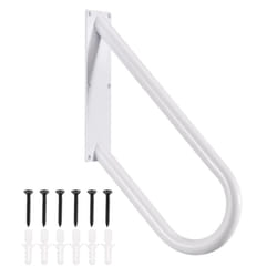 Hand Rails for Outdoor Steps, Wall Mount Handrails for 1-2 Steps, U-Shaped Stair Handrails (18"Length,16.5"Height) for Garden Wall Garage Porch Steps