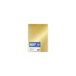Creativity Inspired Basic Gold A4 170gsm Card Pack, 50 Sheets One-Sided for Crafting, Children Art Activities & Scrapbooking, Ideal for Hobbyists and