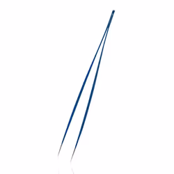 Tweezers Evolution 2in1 - Pointed Slant Tweezers - Sharp Point tip Tweezers for fine Hair - Eyebrow tweezer Switzerland - Blue