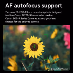 EF-EOS M Lens Adapter Auto-Focus Lens Speedbooster Converter Ring Compatible for Canon EF/EF-M Lens and Canon EOS M-Mount Camera for Canon M1, M6, M10