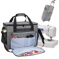 Sewing Machine Bag, Sewing Machine Tote Bag for Most Standard Sewing Machines and Sewing Accessories, Grey