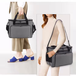 Sewing Machine Bag, Sewing Machine Tote Bag for Most Standard Sewing Machines and Sewing Accessories, Grey