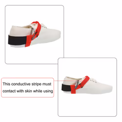 20pcs ESD Anti Static Foot Heel Straps Anti Static Wrist Strap Band Adjustable for Grounding Removing Static Red
