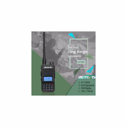 RT85 Walkie Talkies for Adults Long Range, 2 Way Radio Dual Band Ham Radio 200 Channels DTMF LED Flashlight VOX, 1400mAh, Professional Walkie Talkies