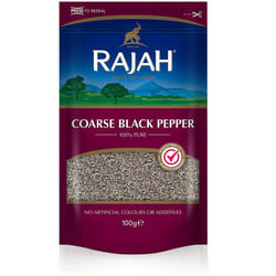 Rajah Spices Coarse Black Pepper | Black Pepper | Pepper | Piper Nigrum | (100g)