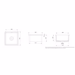 Rangemaster Rustique Inset or Undermount Fire-Clay Ceramic Sink - White - Additional view 3