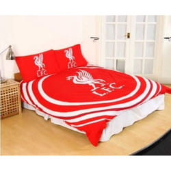 Liverpool FC Pulse Duvet Set - Double, Red/White
