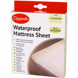 Clippasafe Waterproof Mattress Sheet - Cot