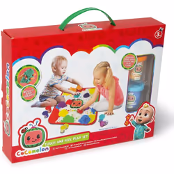 CoComelon Touch and Feel Play Set Tray Kids Sensory Dough Sand & Foam