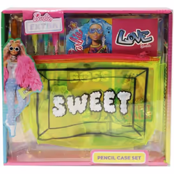 Barbie Extra Fashion Pencil Case And Stationery Gift Set