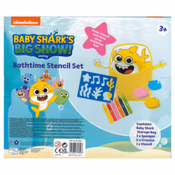 Baby Shark Big Show Bath Time Crayon Stencil Drawing Set Pre-School Children