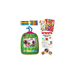 CoComelon Arts and Crafts Backpack - Childrens Backpacks - CoComelon Backpack - Kids Activity Packs - CoComelon Colouring Book - Travel Activity Packs