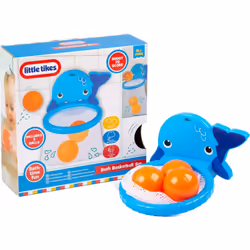 Little Tikes Kids Whale Bath Basketball Set with 3 Balls