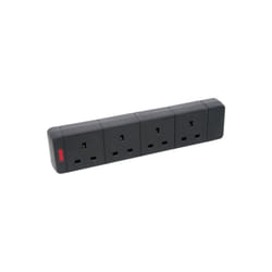 4 Gang Trailing Socket