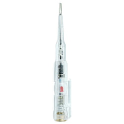 Mains voltage fuse and continuity testing screwdriver multi test driver