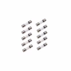 Ex-Pro 10A F10000mA 10000mA 250v Fast Quick Blow 20mm x 5mm Glass Fuses - Pack of 10