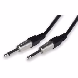 Qtx 190.140UK, 6.35mm, Male, 6.35mm, Male, 1.5 m, Black