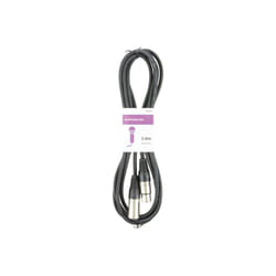 Qtx 190.081UK audio cable 3 m XLR (3-pin) Black