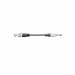 A fully shielded microphone and audio lead for unbalanced signals. Made with a soft-grip. anti-tangle. rubberised jacket; mac ...