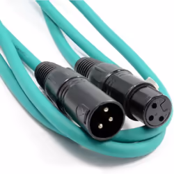 kenable 005971, XLR (3-pin), Female, XLR (3-pin), Male, 1.5 m, Green