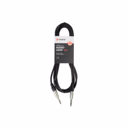 A durable. high quality. shielded audio lead with pro quality. die-cast 6.3mm stereo TRS jack plugs. offering exceptional sou ...