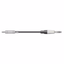 A durable. high quality. shielded audio lead with pro quality. die-cast 3.5mm and 6.3mm stereo TRS jack plugs. offering excep ...