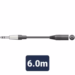 Citronic Classic Audio Leads 6.3mm TRS Jack Plug - XLR Male