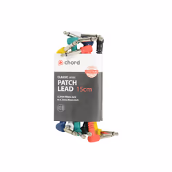 Chord Electronics PATCH015CL, 6.35mm, Male, 6.35mm, Male, 0.15 m, Multicolour
