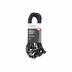 Chord Electronics 190.224UK, 6.35mm, Male, 6.35mm, Male, 1 m, Black