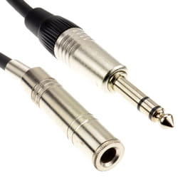kenable 004789 audio cable 3 m 6.35mm Black