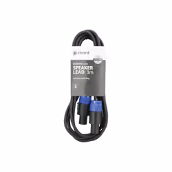 A durable speaker lead with pro quality latching SPK plugs at both ends. Made with a soft-grip. anti-tangle jacket and machin ...