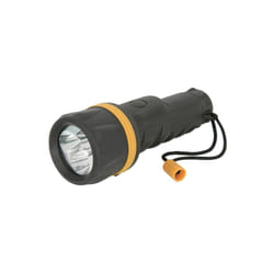 RUBBER HEAVY DUTY LED TORCH ( REQUIRES 2 X D BATTERIES)