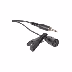 Lavalier tie-clip microphones for use with VHF and UHF beltpack transmitters.