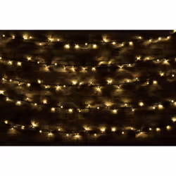 Heavy Duty 180 LED Outdoor String Fairy Light Static Extendable Warm White 18m