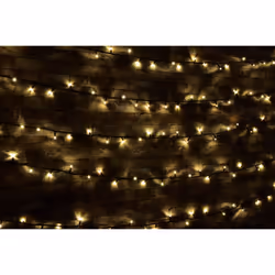Heavy Duty 180 LED Outdoor String Fairy Light Static Extendable Warm White 18m