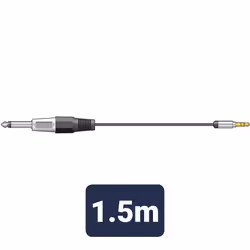 Citronic Classic Stereo minijack to mono 6.3mm jack lead - 1.5m NEW