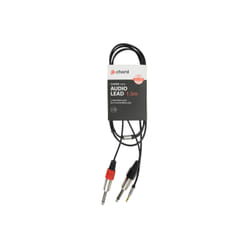 Chord Electronics 190.236UK audio cable 1.5 m 3.5mm 2 x 6.35mm Black