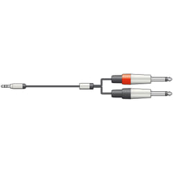 Chord Electronics S3J-26J300 audio cable 3 m 3.5mm 2 x 6.35mm Black