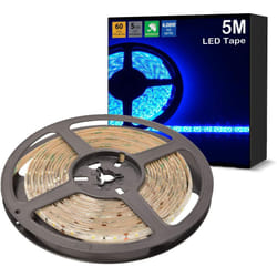 5m Blue DIY Static LED Tape Kit, IP65 Waterproof, LED Mood Lighting Strip for Kitchen Christmas Decoration Bedroom
