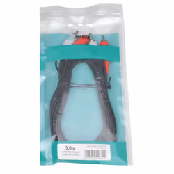 AV Link 112.050UK, 2 x RCA, Male, 2 x RCA, Male, 3 m, Black, Red, White